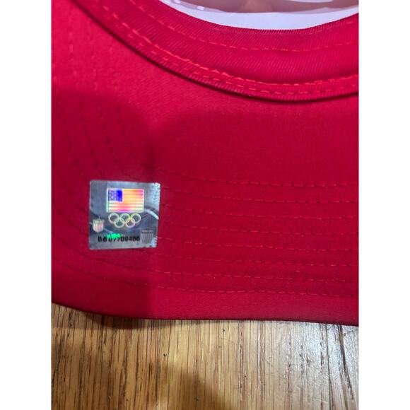 Team USA Olympic Adjustable Red Hat - Picture 6 of 6